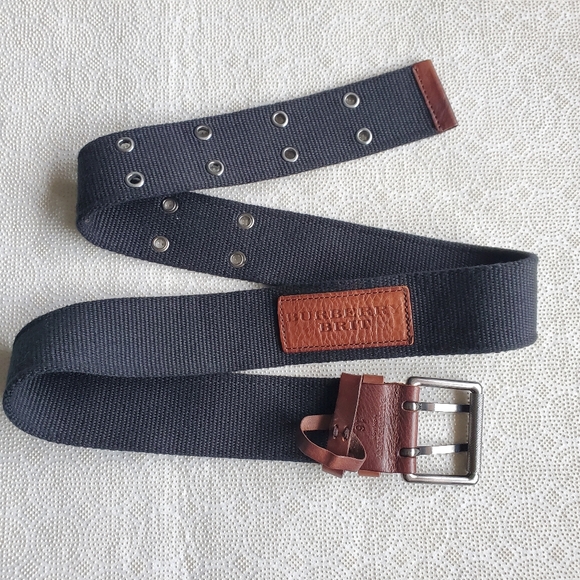 Burberry Other - Burberry Brit Black and Brown Canvas Belt